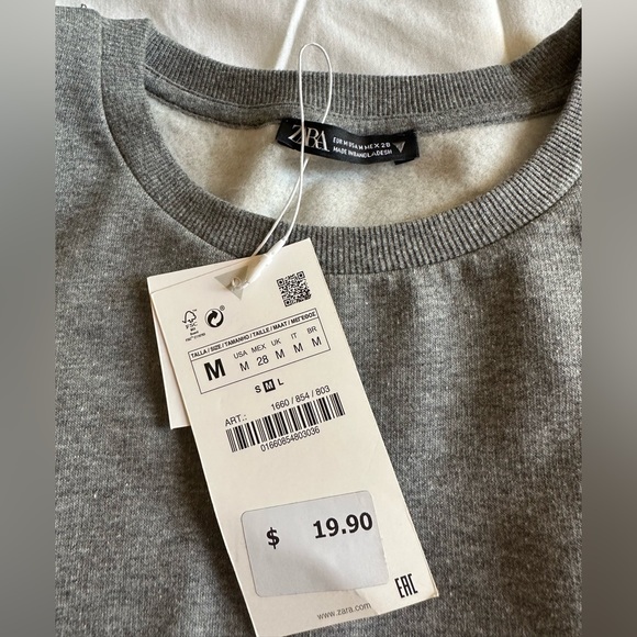 ZARA grey sweater NWT - Picture 5 of 6